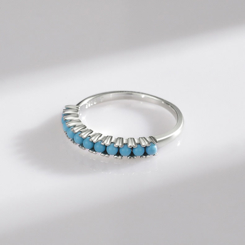 OliyaDesign S925 Sterling Silver Turquoise Ring
