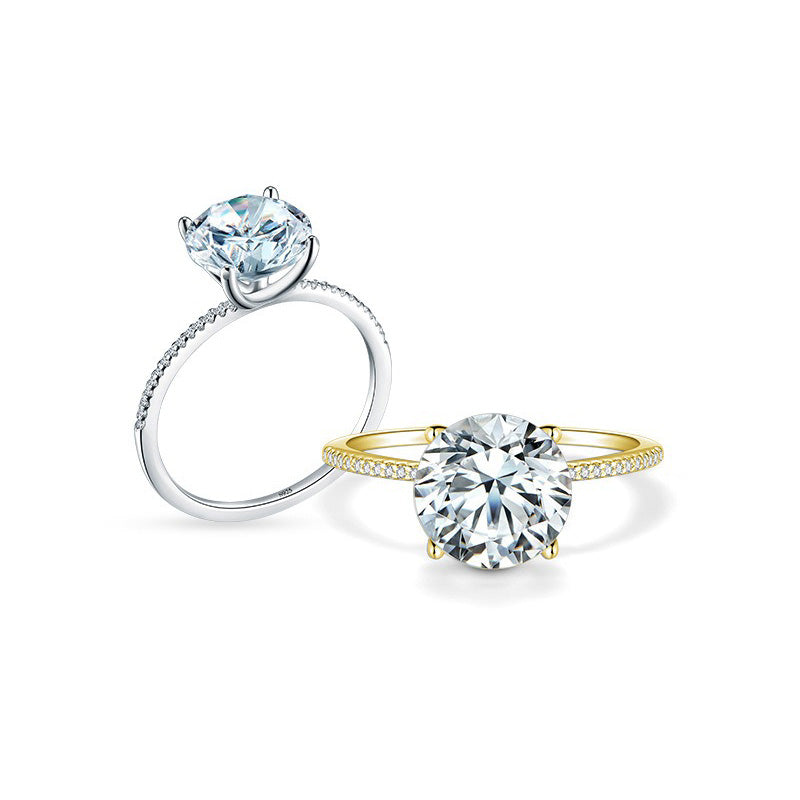 OliyaDesign Sterling Silver S925 Zircon Ring