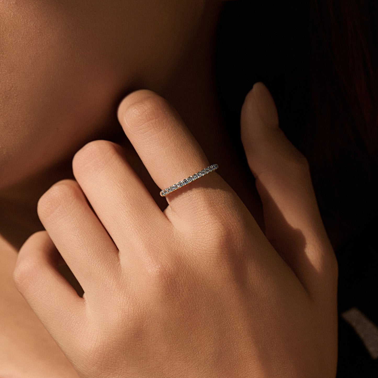 OliyaDesign S925 Sterling Silver Vintage Antique Textured Diamond Ring