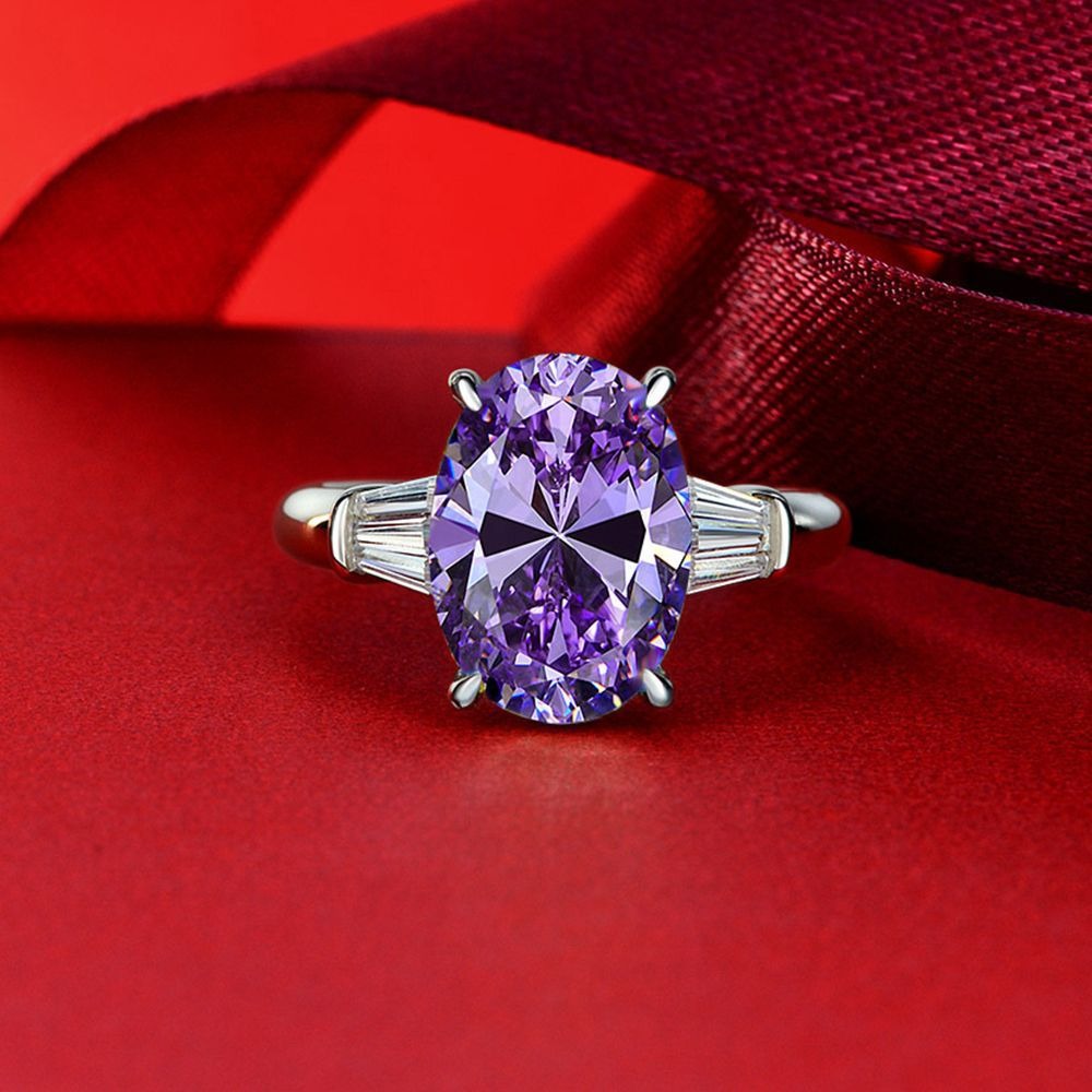 OliyaDesign 5-Carat Oval-Shaped 10*14 Diamond Ring