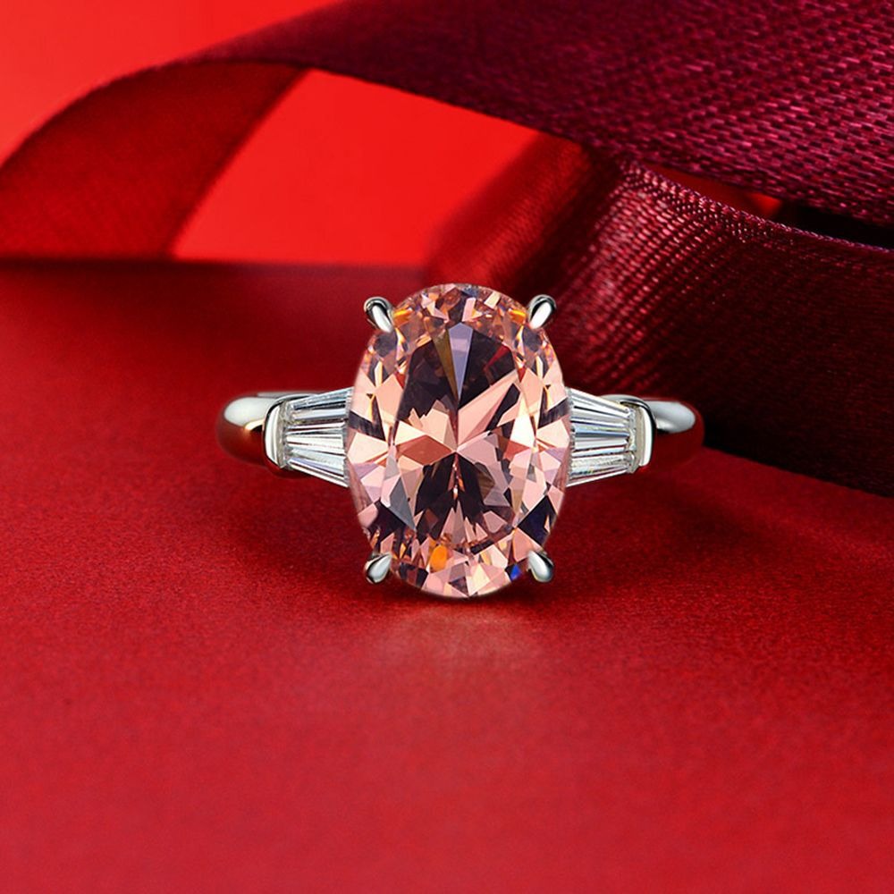 OliyaDesign 5-Carat Oval-Shaped 10*14 Diamond Ring