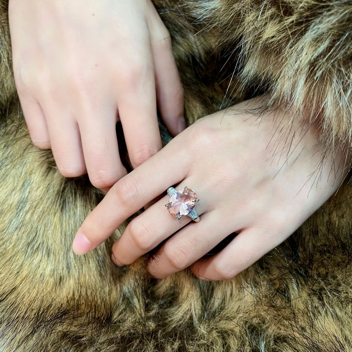 OliyaDesign 5-Carat Oval-Shaped 10*14 Diamond Ring