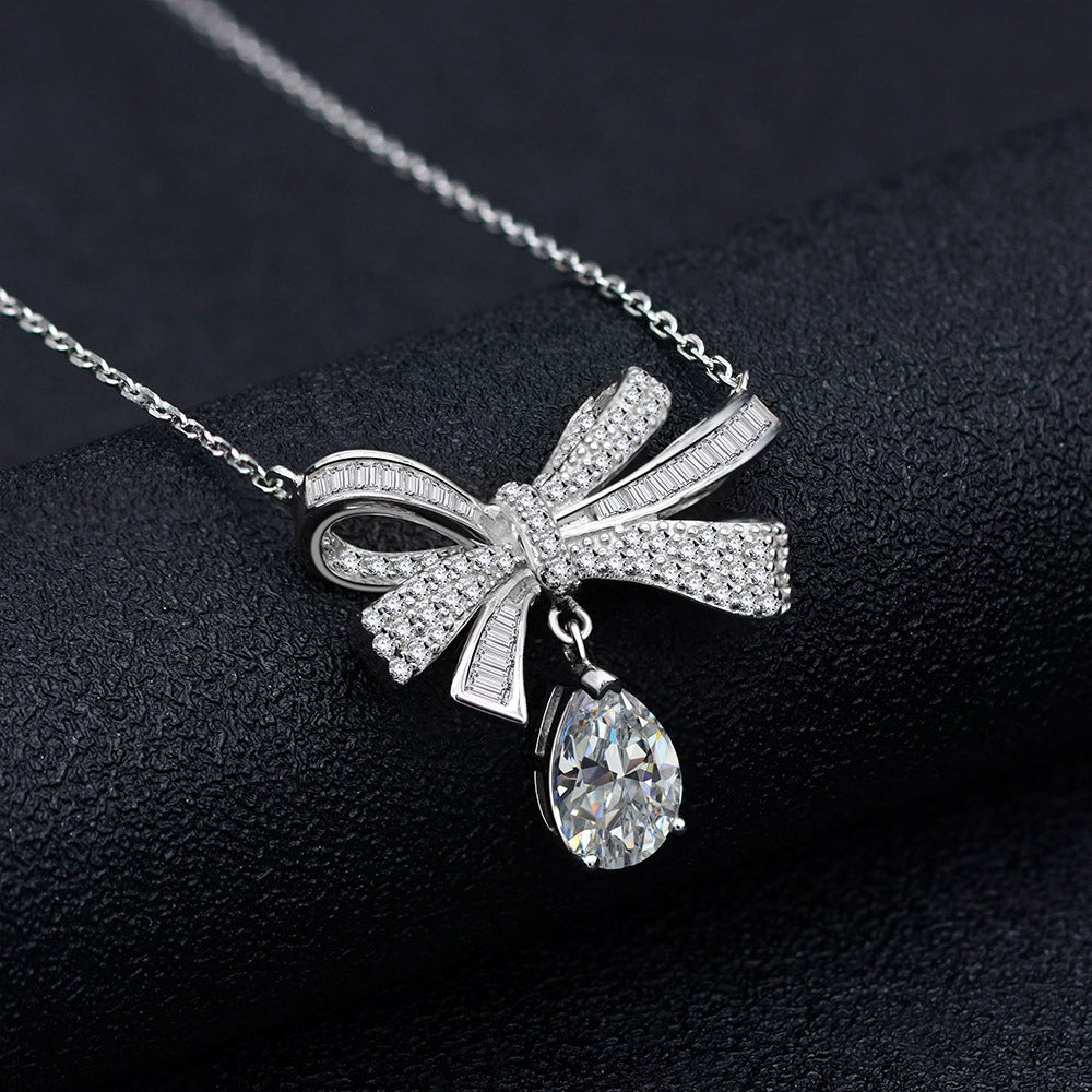 OliyaDesign 1.5Ct Teardrop 7*10 Fashion Women'S Necklace
