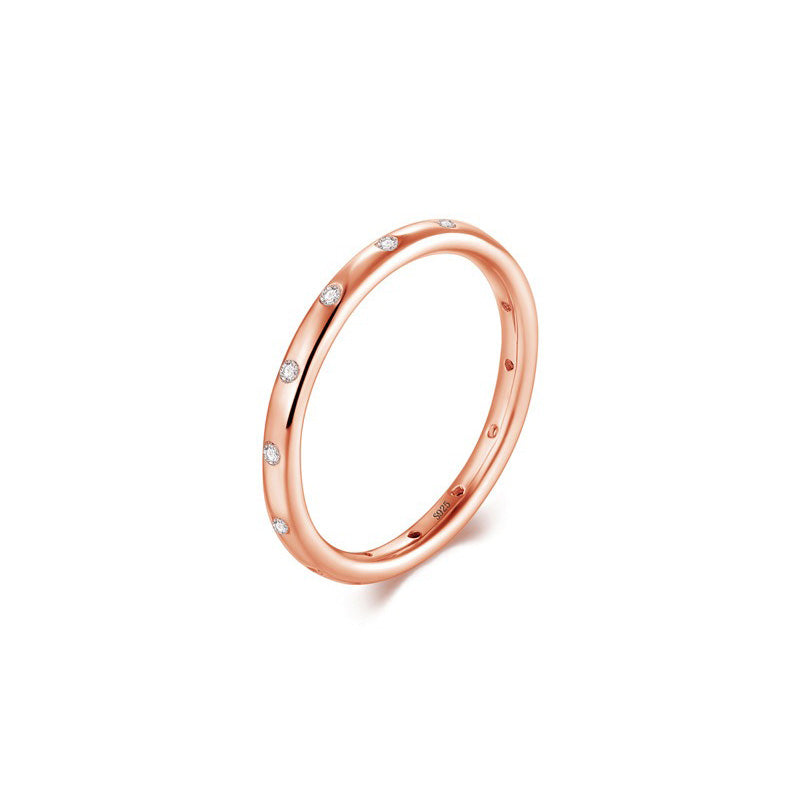 OliyaDesign S925 Sterling Silver Korean Style Simple Hot Selling Ring