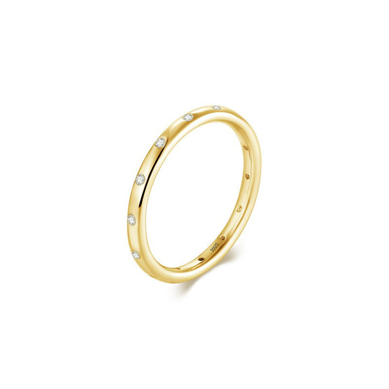 OliyaDesign S925 Sterling Silver Korean Style Simple Hot Selling Ring