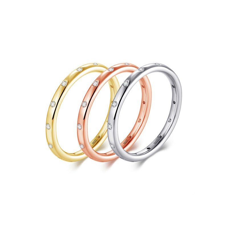 OliyaDesign S925 Sterling Silver Korean Style Simple Hot Selling Ring