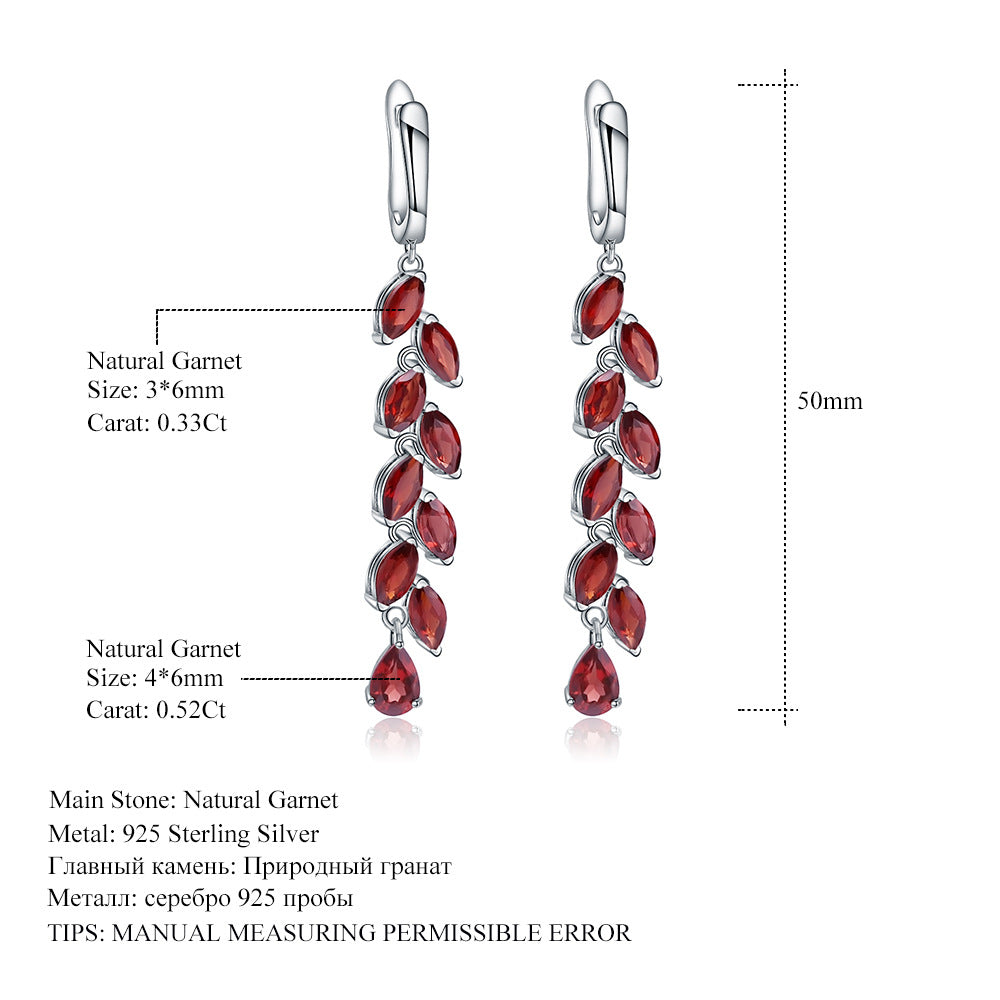 OliyaDesign Luxury Fashion Natural Peridot S925 Silver Earrings