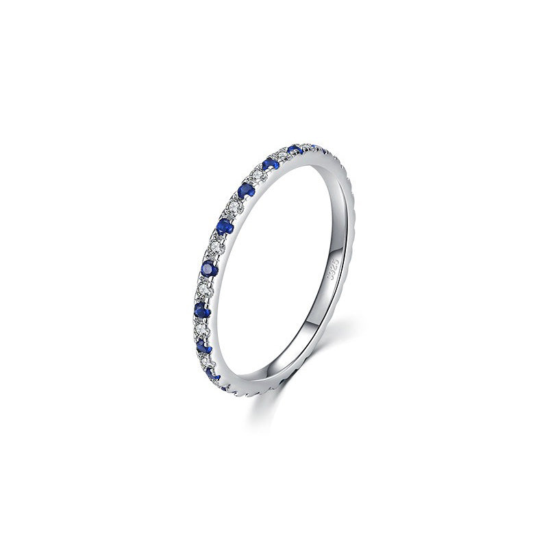 OliyaDesign Micro-Painted Diamond S925 Pure Ring