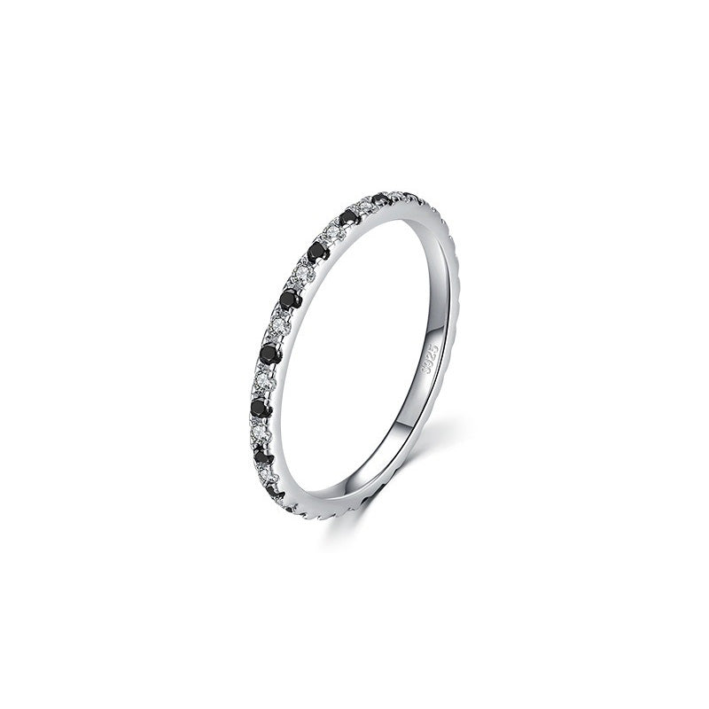 OliyaDesign Micro-Painted Diamond S925 Pure Ring