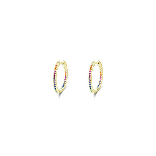OliyaDesign Rainbow-Set S925 Silver Stud Earrings
