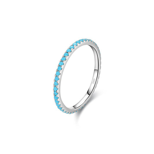 OliyaDesign S925 Sterling Silver Turquoise Ring