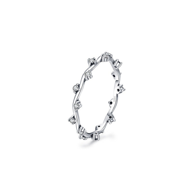 OliyaDesign S925 Sterling Silver Rainbow Ring
