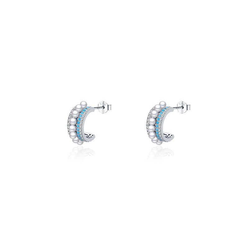 OliyaDesign Light Luxury Turquoise Earrings