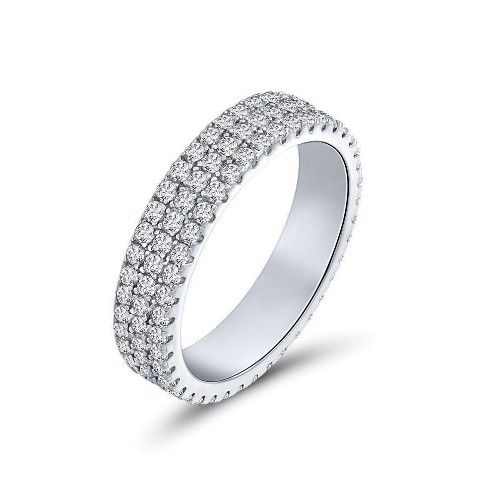 OliyaDesign Round 1.5Mm Unisex Band Ring In S925 Sterling Silver