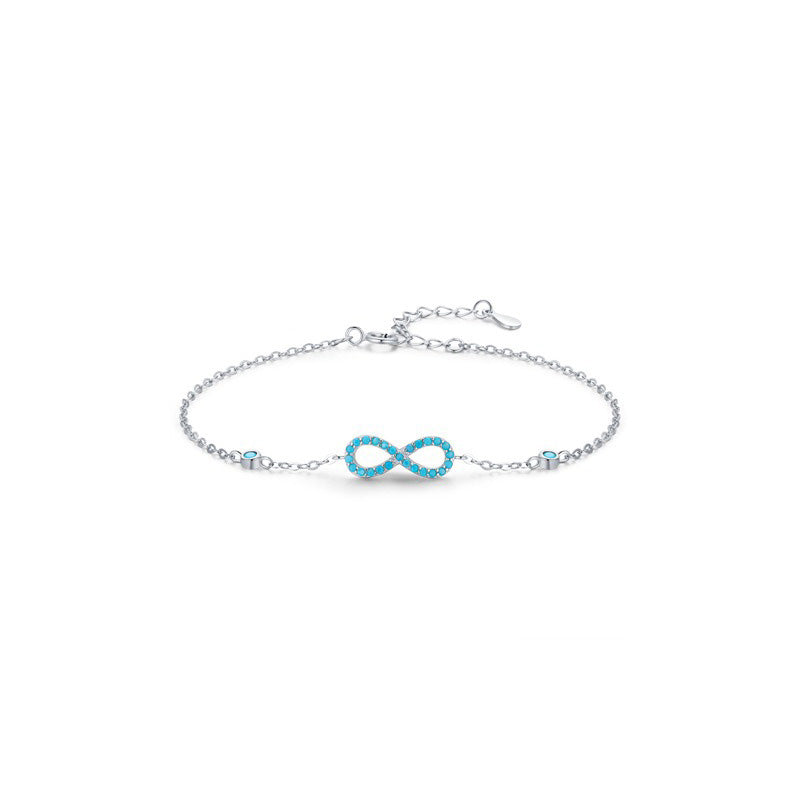 OliyaDesign Infinite Love Symbol Turquoise Bracelet