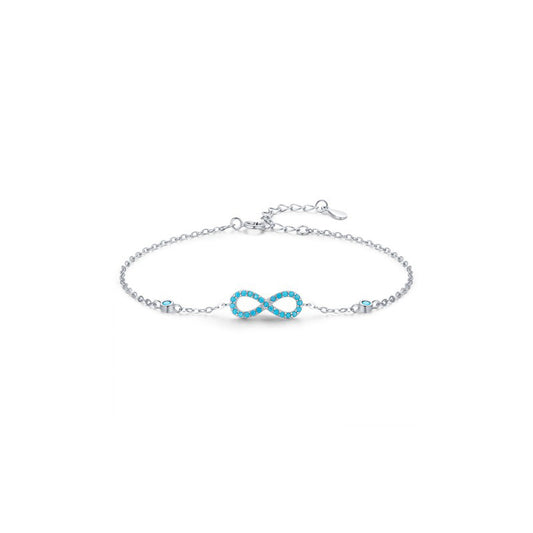 OliyaDesign Infinite Love Symbol Turquoise Bracelet
