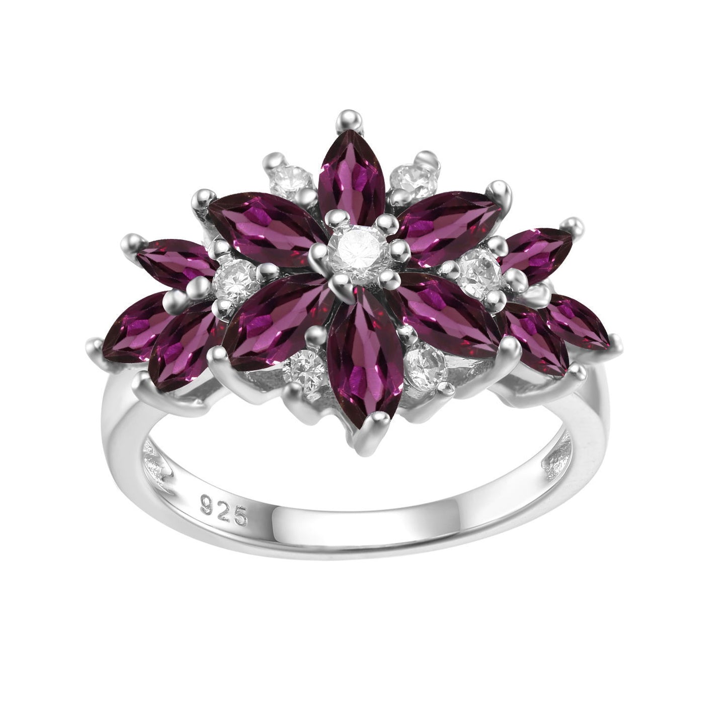 OliyaDesign Luxury, Stylish, High-End Design With Natural Gemstones, S925 Sterling Silver Ring
