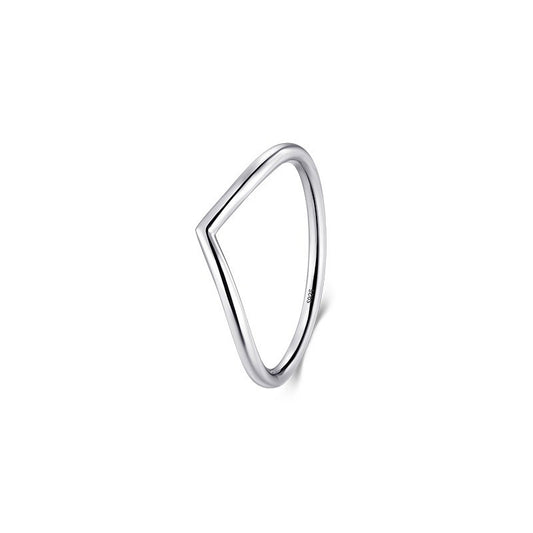 OliyaDesign S925 Sterling Silver Geometric Arrow Ring