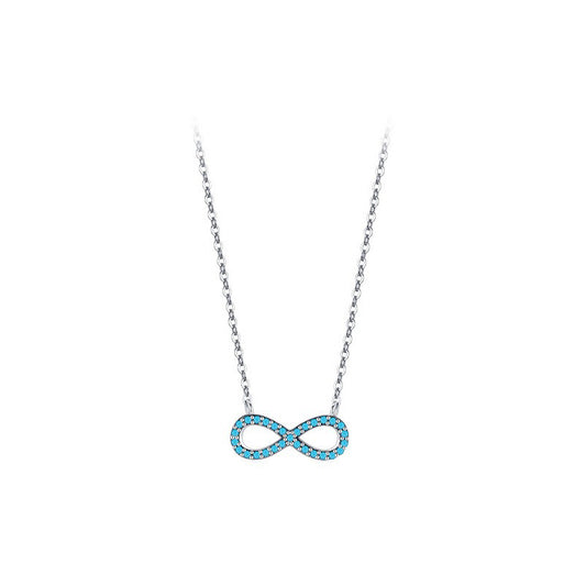 OliyaDesign Japanese-Style Minimalist Infinity Symbol Clavicle Necklace