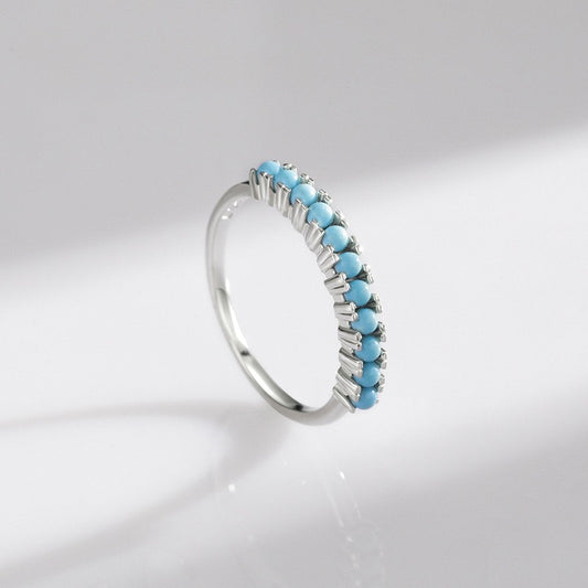 OliyaDesign S925 Sterling Silver Turquoise Ring