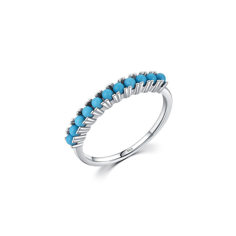 OliyaDesign S925 Sterling Silver Turquoise Ring