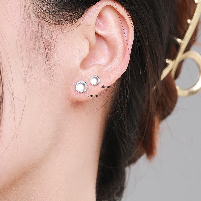 OliyaDesign S925 Sterling Silver Moonstone Earrings