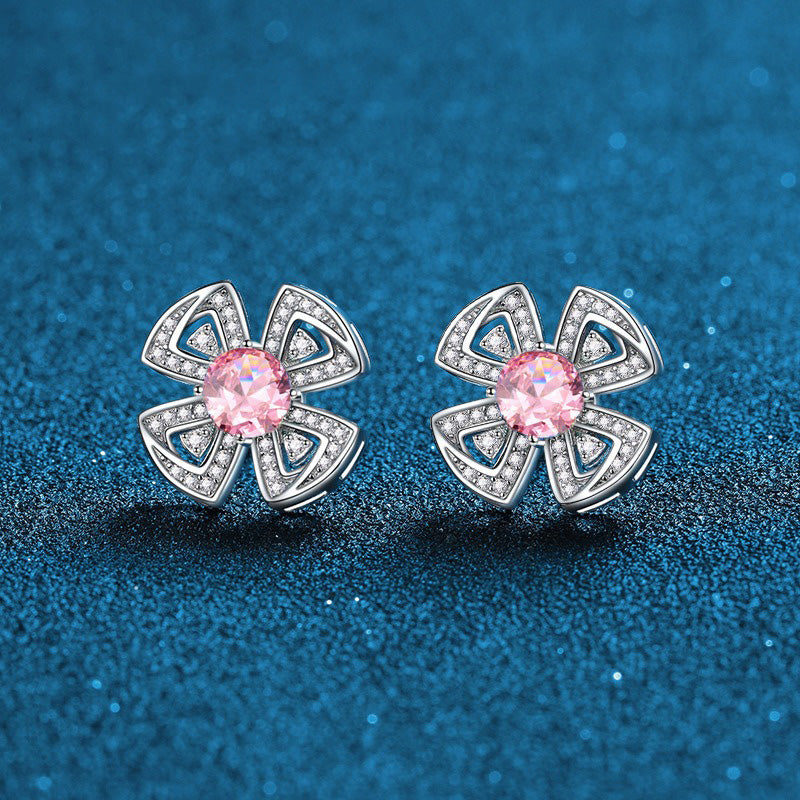 OliyaDesign S925 Sterling Silver Design Stud Earrings