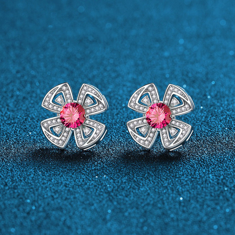 OliyaDesign S925 Sterling Silver Design Stud Earrings