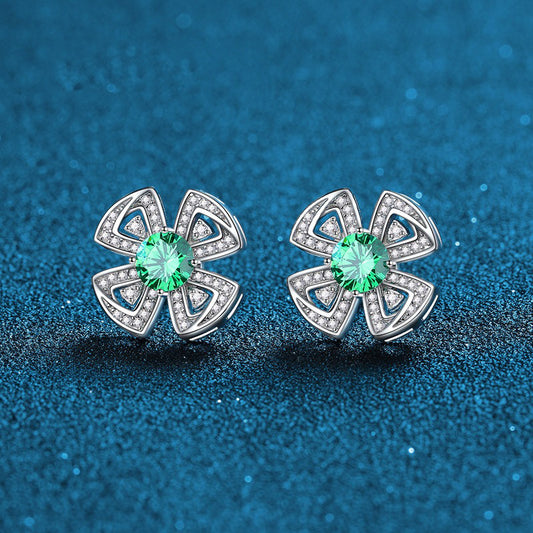 OliyaDesign S925 Sterling Silver Design Stud Earrings
