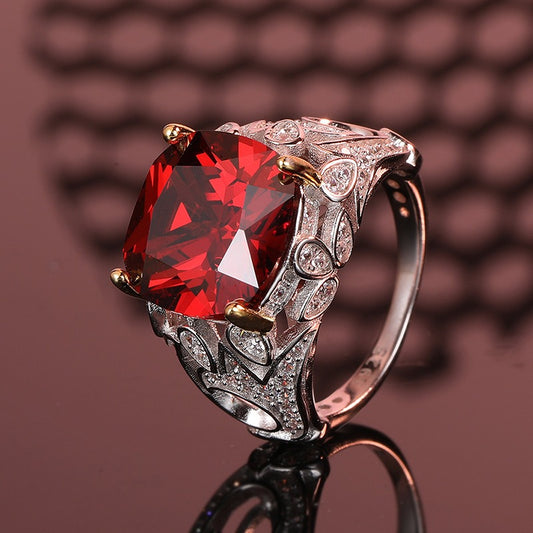 OliyaDesign Ruby 925 Sterling Silver Ring