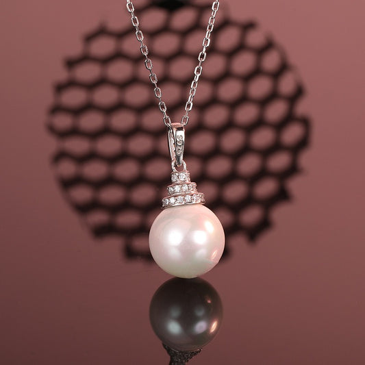OliyaDesign 925 Sterling Silver Pearl Necklace