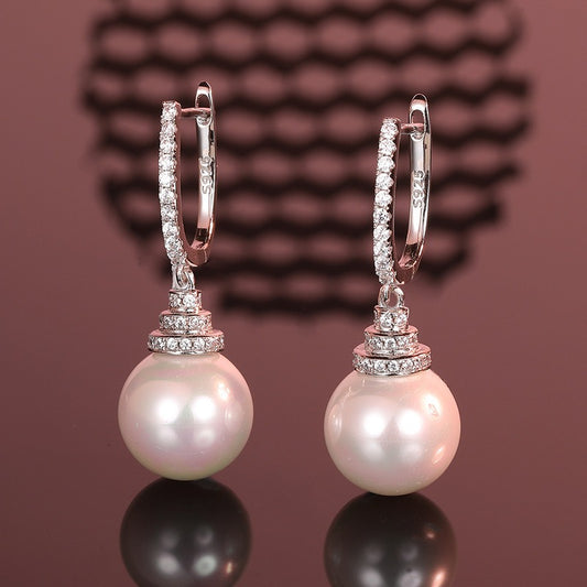 OliyaDesign 925 Sterling Silver Pearl Earrings