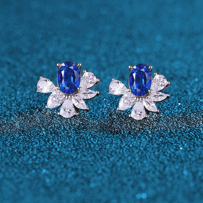 OliyaDesign High-End Design S925 Sterling Silver Stud Earrings