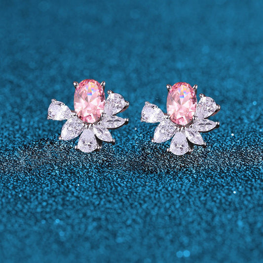 OliyaDesign High-End Design S925 Sterling Silver Stud Earrings