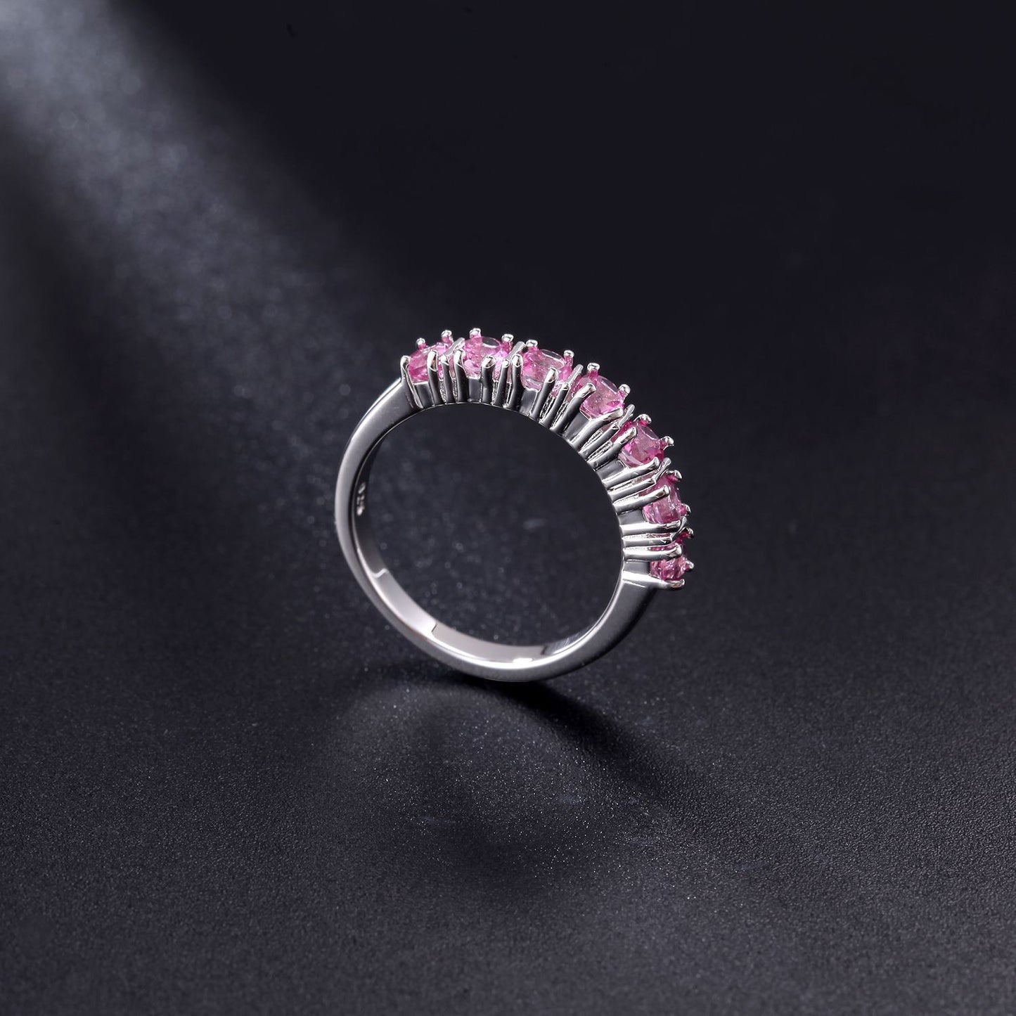 OliyaDesign Stylish, Understated Luxury, And Versatile S925 Sterling Silver Ring With Natural Tourmaline Setting.