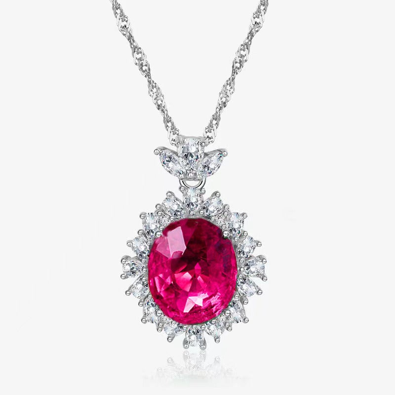 OliyaDesign Necklace, Earrings, And Ring S925 Sterling Silver Jewelry Set