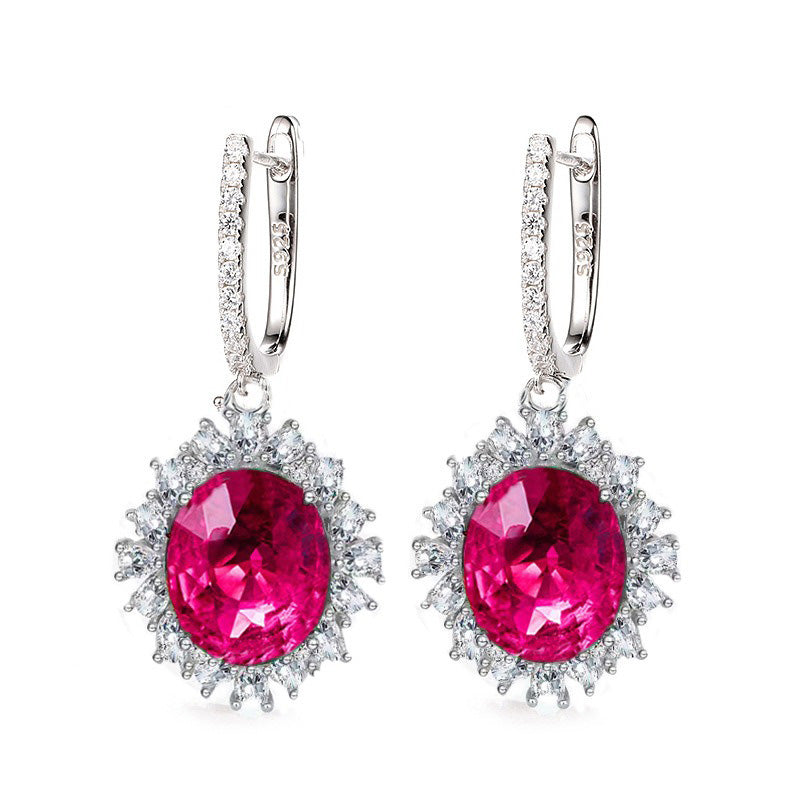 OliyaDesign Necklace, Earrings, And Ring S925 Sterling Silver Jewelry Set