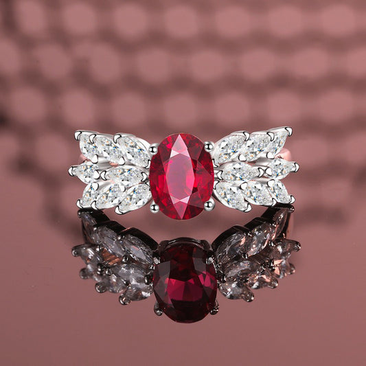OliyaDesign 3-Carat Simulated Diamond S925 Sterling Silver Ring