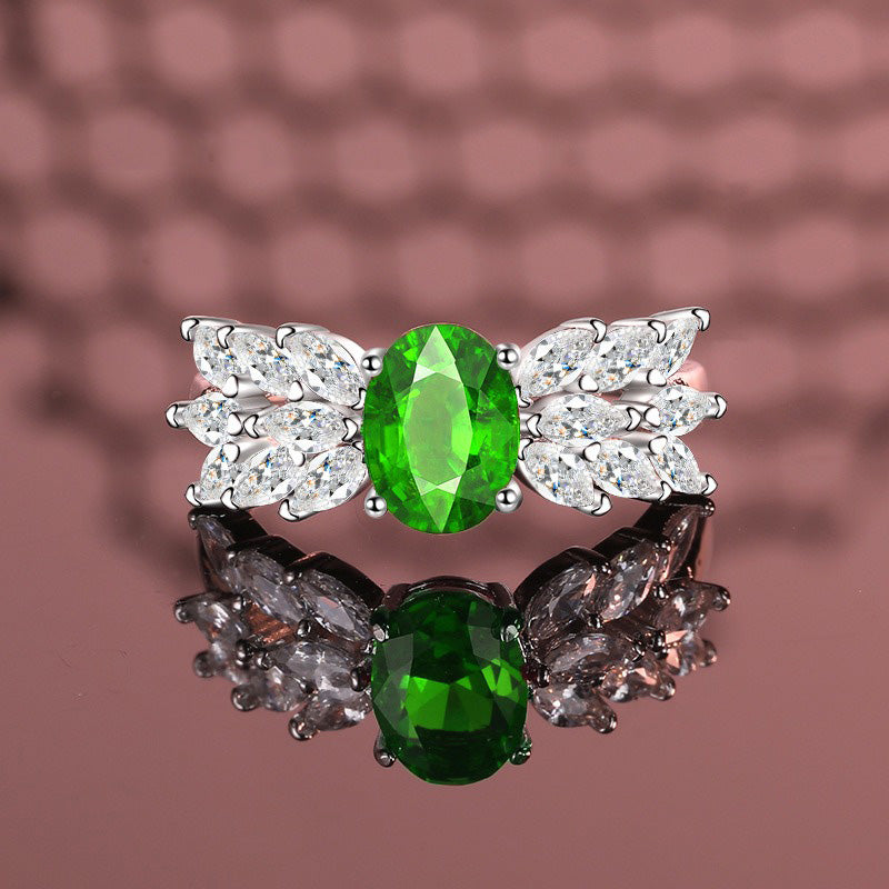 OliyaDesign 3-Carat Simulated Diamond S925 Sterling Silver Ring