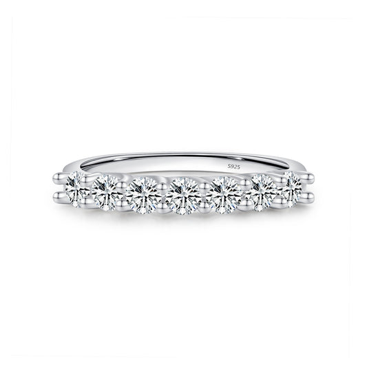 OliyaDesign Moissanite S925 Sterling Silver French Ring