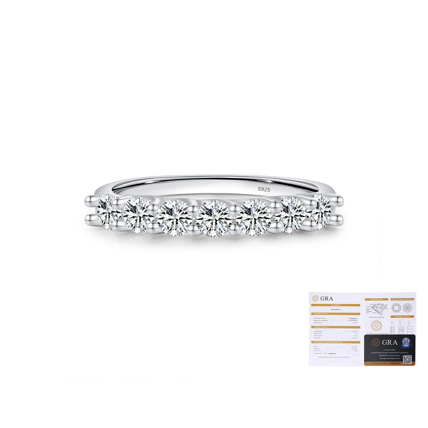 OliyaDesign Moissanite S925 Sterling Silver Ring
