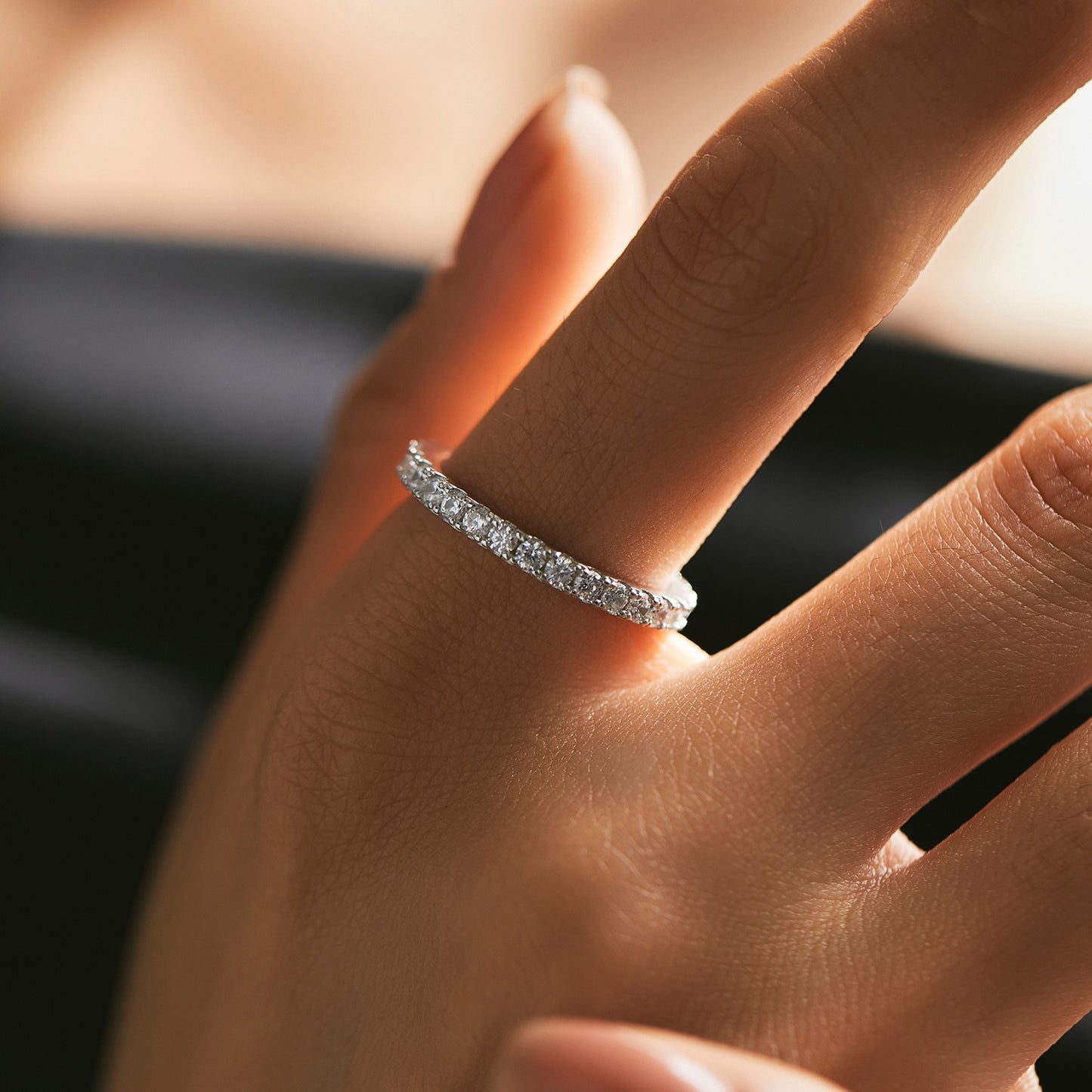 OliyaDesign Moissanite S925 Sterling Silver Ring