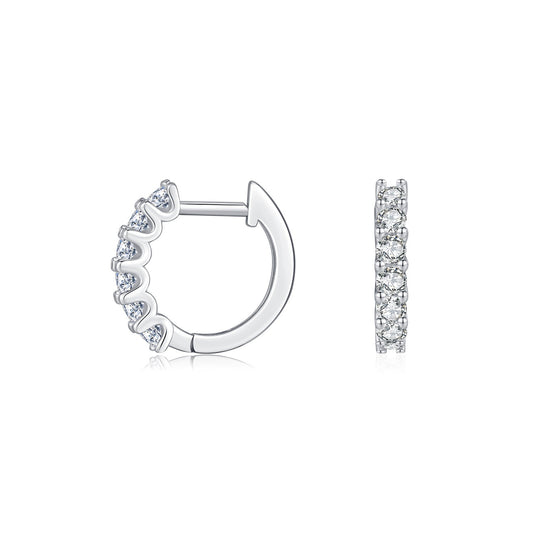 OliyaDesign Women's S925 Sterling Silver Moissanite Earrings