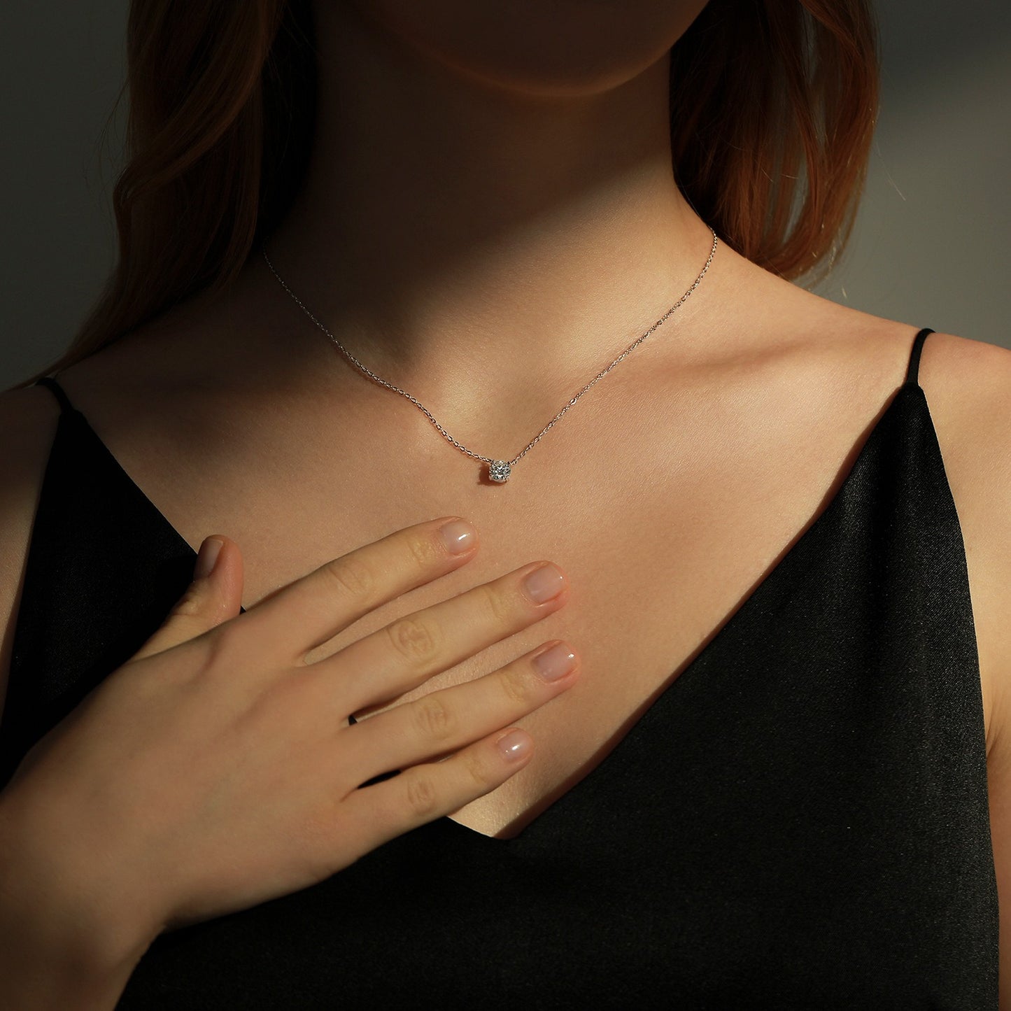 OliyaDesign 80-Point Moissanite S925 Necklace