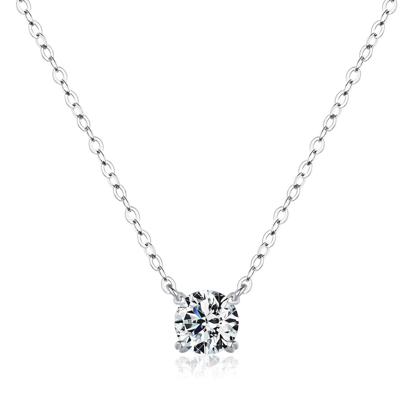 OliyaDesign 80-Point Moissanite S925 Necklace