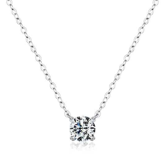 OliyaDesign 80-Point Moissanite S925 Necklace