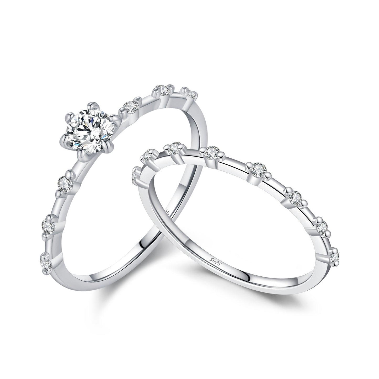 OliyaDesign D-Color Moissanite Ring In 925 Sterling Silver