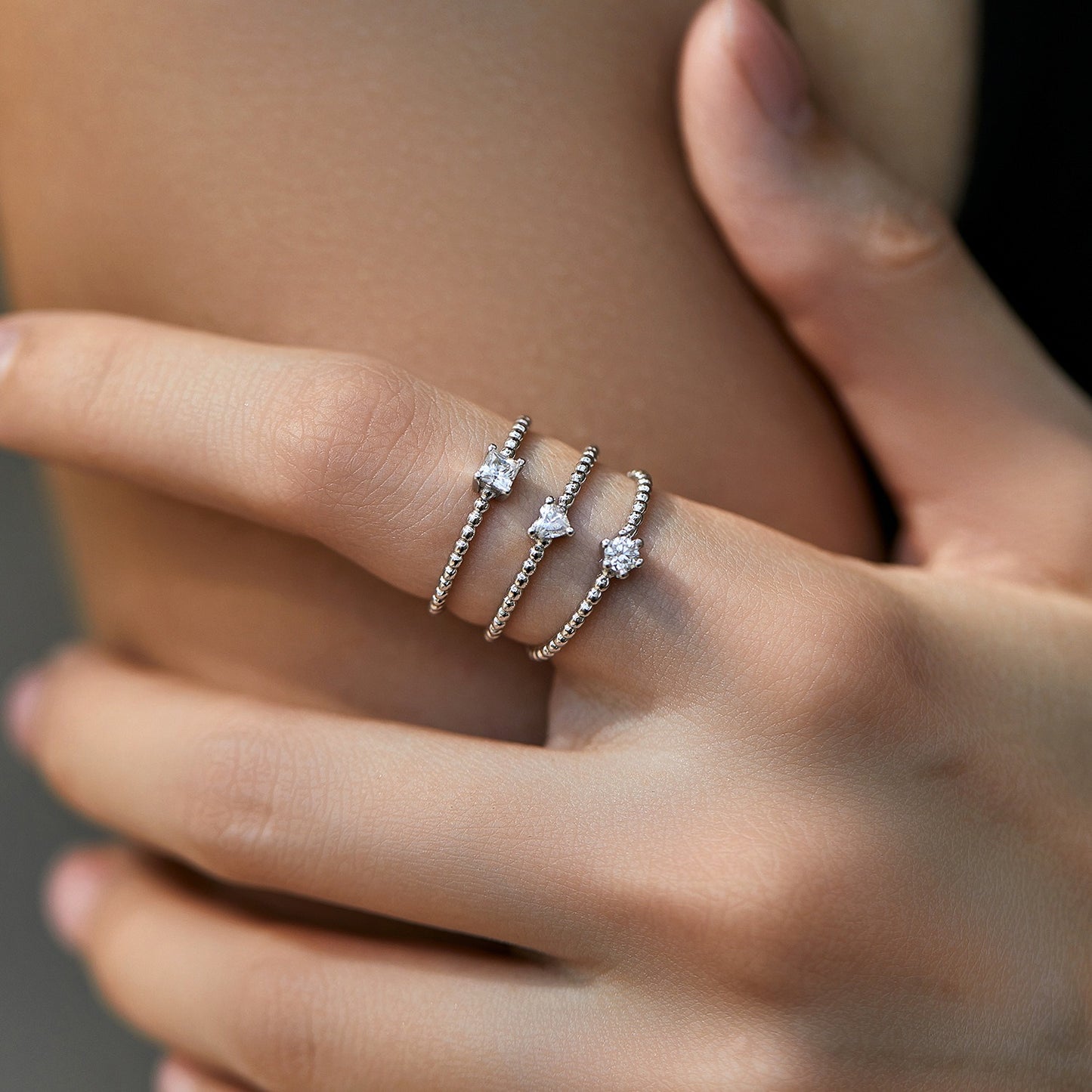 OliyaDesign D-color moissanite S925 ring