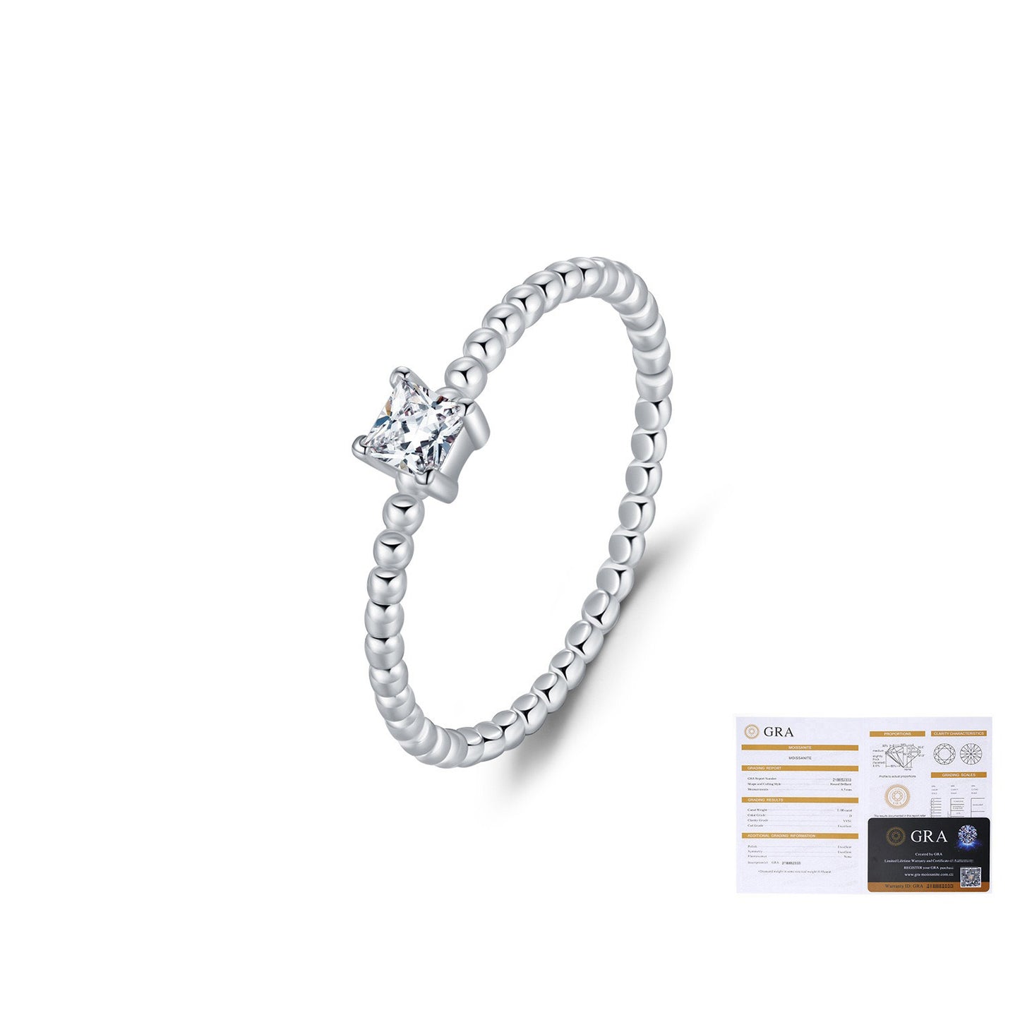 OliyaDesign D-color moissanite S925 ring