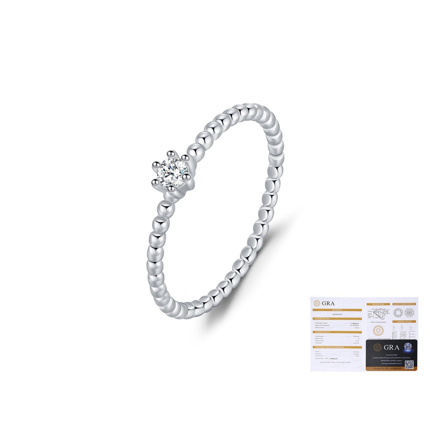 OliyaDesign D-color moissanite S925 ring
